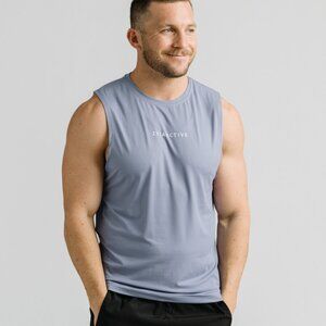 12503 Zyia Men's periwinkle sinfully soft tank size L NWT